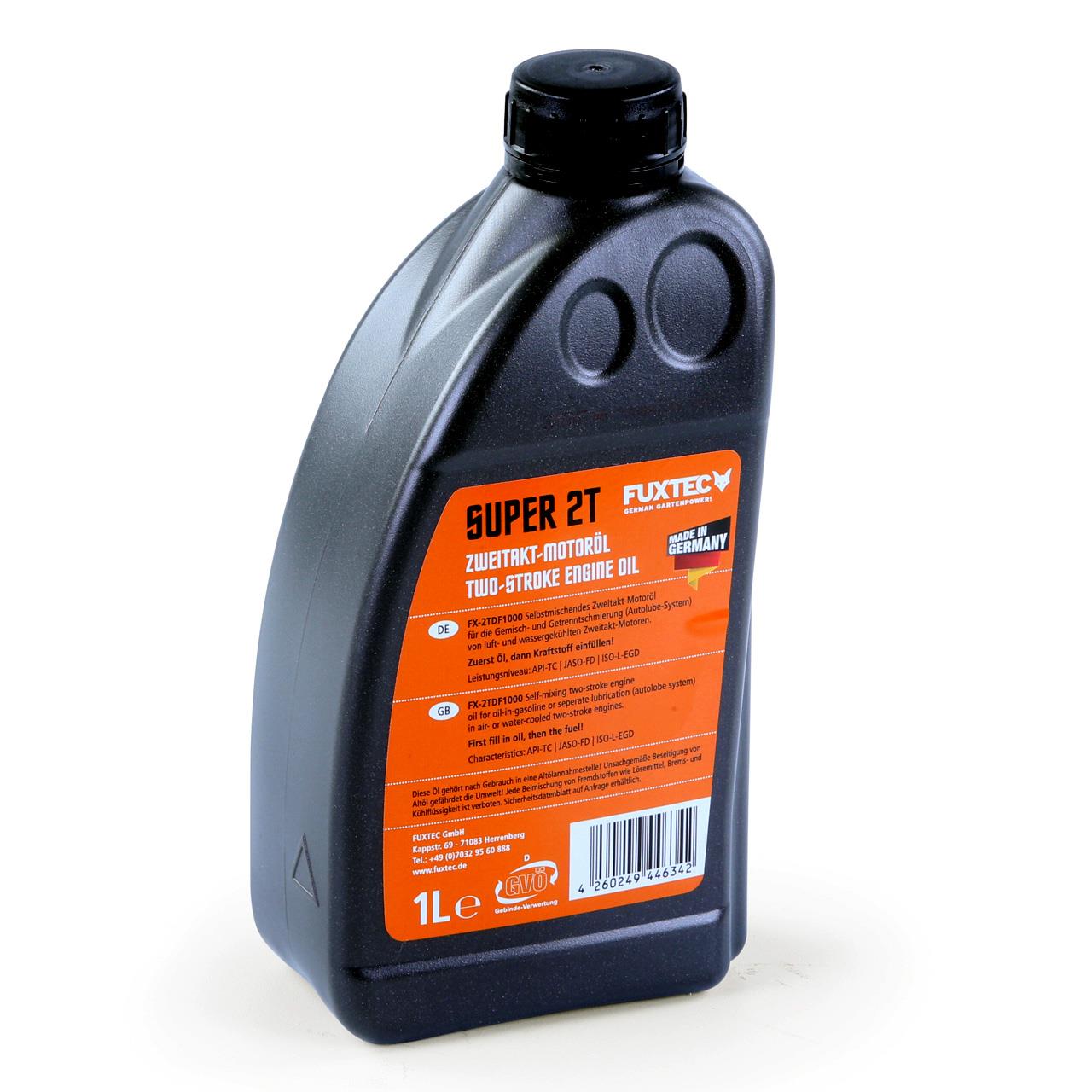1 litre two-stroke self-mixing semi-synthetic oil FUXTEC 2T1000